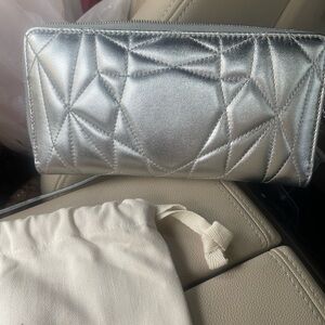 Tiffany & Co. Metallic Silver Clutch
